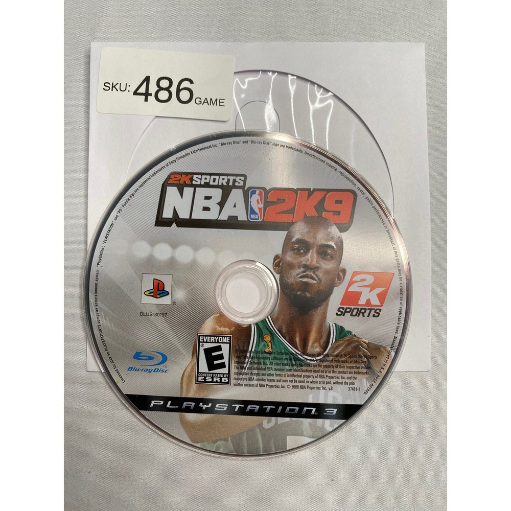 NBA 2K9 Sony PlayStation 3 PS3 Basketball Game Disc